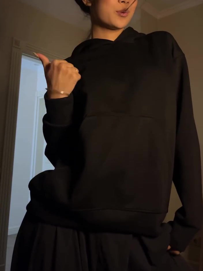 Mesh Diamond Hooded Sweatshirt