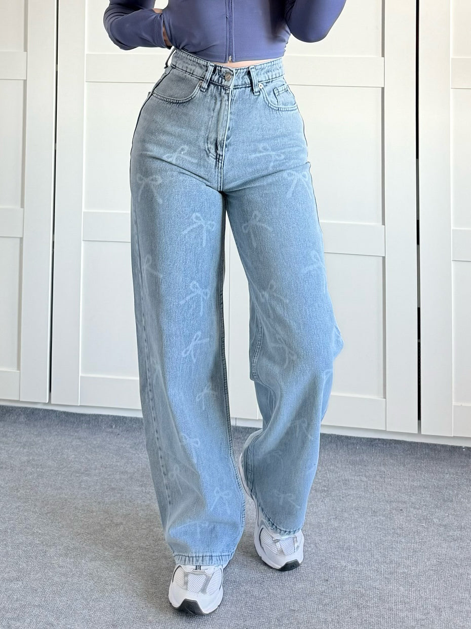 Bow Washed Jeans