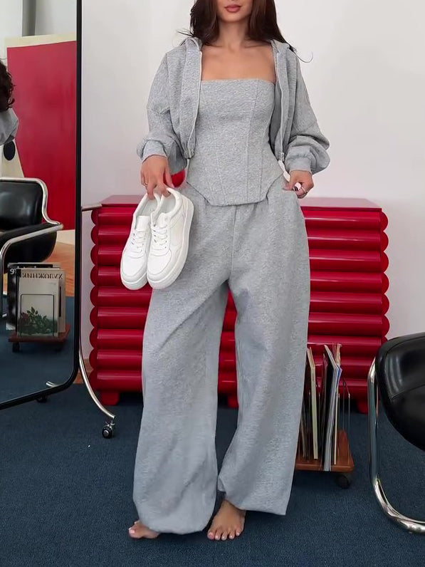 Gray Three-Piece Set